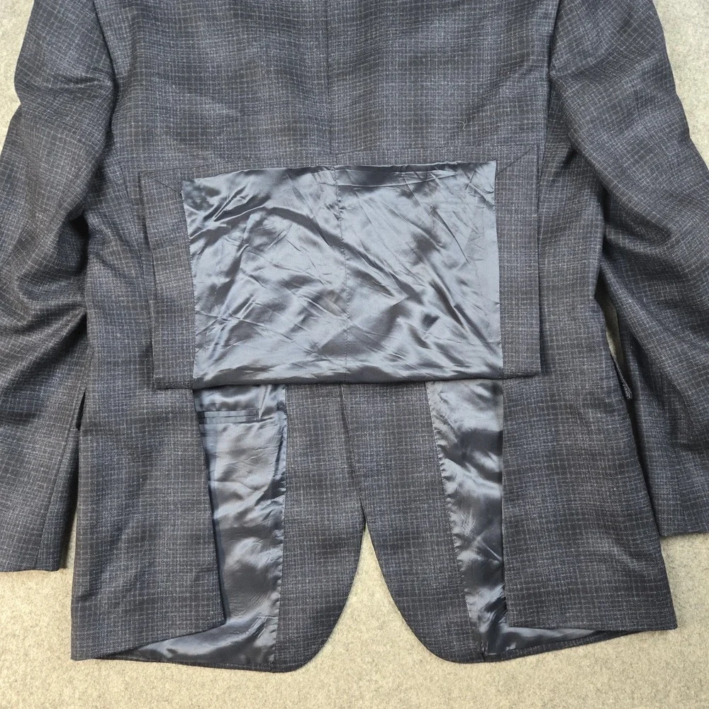 Alberto Zimni Blazer Mens 42‎ Blue Reda 1865 Super 110s Italy Made 2 Button